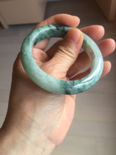 Load image into Gallery viewer, 52.8mm Certified type A 100% Natural forest green Jadeite bangle PE47-(1767)
