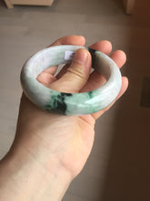 Load image into Gallery viewer, 58.5mm Certified 100% natural Type A green/purple chubby jadeite jade bangle PB97-8998
