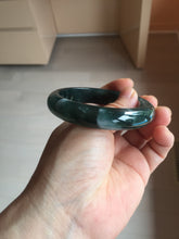 Load image into Gallery viewer, 56.4mm Certified Type A 100% Natural icy watery dark green/blue/gray/black Guatemala Jadeite bangle BH233-0257
