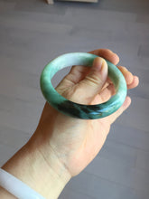 Load image into Gallery viewer, 57.6mm certified type A 100% Natural apple green/dark green jadeite jade bangle AX128-5220
