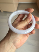 Load image into Gallery viewer, 59.5mm certified 100% Natural type A light purple white Jadeite Jade bangle PC249-0347
