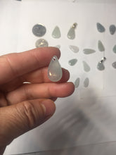Load image into Gallery viewer, 100% Natural super icy watery sunflower seeds jadeite Jade beads pendant/earring suplies PC120 (Add on item. No sale individually)
