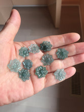Load image into Gallery viewer, 100% Natural type A blue green gray black Guatemala jadeite Blue Lotus(蓝莲花) group PB297  Add on item. Not for sale alone.
