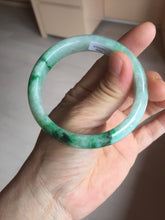 Load image into Gallery viewer, 54mm certified 100% natural Type A sunny green jadeite jade bangle PB165-4664
