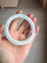 Load image into Gallery viewer, 57.8mm Certified Type A 100% Natural light green purple chubby round cut Jadeite bangle BS127-4027
