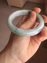 Load image into Gallery viewer, 57.5mm certified type A 100% Natural light  green/purple Jadeite jade bangle PA232-5118
