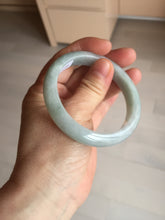 Load image into Gallery viewer, 54mm certified Type A 100% Natural light green white Jadeite Jade bangle BM67-0316
