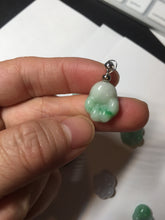 Load image into Gallery viewer, 100% Natural type A sunny green/purple doggy paw Jadeite Jade pendant AX146
