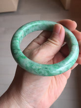 Load image into Gallery viewer, 56.5mm Certified Type A 100% Natural sunny green yellow Jadeite bangle J148-8114
