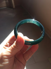Load image into Gallery viewer, 59.2mm Certified Type A 100% Natural dark green/blue/gray/black Guatemala Jadeite bangle PJ142-1475

