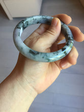Load image into Gallery viewer, 60.7mm Certified Type A 100% Natural dark green/red/purple/gray Snowy Pine Mountain Jadeite Jade bangle PE115-1209

