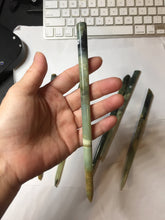 Load image into Gallery viewer, 17-18cm 100% Natural Green Blue Yellow Xiu Jade (Serpentine) Quiet Country Serial Hairpin AW69
