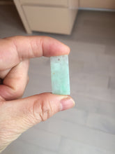 Load image into Gallery viewer, 100% Natural type A sunny green white square or rectangle Jadeite super thin Jade safe and sound pendant group AA45
