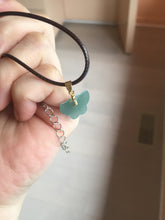 Load image into Gallery viewer, 100% Natural type A icy watery  light dark green/blue/gray/black Guatemala Jadeite Jade butterfly pendant BP177
