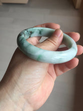 Load image into Gallery viewer, 57.8mm Certified Type A 100% Natural sunny green dark green white Jadeite bangle AZ164-6583
