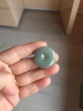 Load image into Gallery viewer, 23.5-28mm Type A 100% Natural sunny green/oily dark green black gray(老油青)/purple Jadeite Safety Guardian Button donuts pendant group PB301
