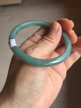 Load image into Gallery viewer, 53.5mm Certified Type A 100% Natural dark green/blue/yellow Guatemala slim Jadeite bangle PF13-5872
