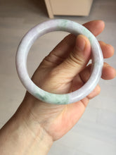 Load image into Gallery viewer, 60mm certified Type A 100% Natural light green purple Jadeite Jade bangle PC97-8466
