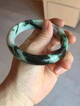 Load image into Gallery viewer, 60mm certificated Type A 100% Natural dark green/brown/black Jadeite Jade bangle BG239-3286
