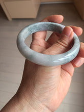 Load image into Gallery viewer, 58.5mm certified 100% natural Type A light green/purple white Snowy Pine Forest jadeite jade bangle PC199-3043
