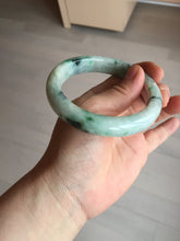 Load image into Gallery viewer, 58mm Certified Type A 100% Natural white/light purple/sunny green Jadeite Jade bangle BM65-5076
