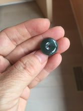 Load image into Gallery viewer, 12-18mm Type A 100% Natural blue light green dark green gray Guatemala Jadeite Jade Safety Guardian Button donuts Pendant group BS142

