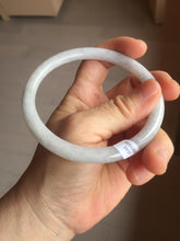 Load image into Gallery viewer, 65.2mm Certified type A 100% Natural light purple white round cut Jadeite bangle J142-(1937)
