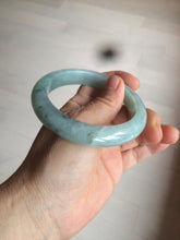 Load image into Gallery viewer, 56.8mm 100% natural Type A icy watery green  jadeite jade bangle AX51-7558
