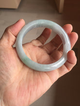 Load image into Gallery viewer, 57.5mm certified 100% natural Type A light green/purple jadeite jade bangle PE9-0311
