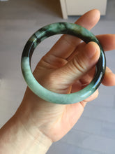 Load image into Gallery viewer, Shopify only 56.6mm Certified 100% natural Type A dark green/black jadeite jade bangle PF76-3520
