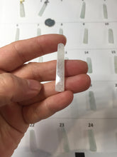 Load image into Gallery viewer, 100% Natural type A icy watery light green white narrow rectangle Jadeite Jade safe and sound pendant group BS139 Add on item
