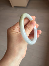 Load image into Gallery viewer, 55.2mm certified 100% natural Type A light green yellow purple round cut jadeite jade bangle PA235-9860
