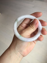 Load image into Gallery viewer, 54mm Certified type A 100% Natural sunny green purple round cut Jadeite bangle PC101-4952
