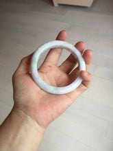 Load image into Gallery viewer, 60mm certified Type A 100% Natural light green red purple (Fu Lu Shou) Jadeite Jade bangle PC96-8467
