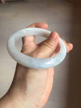 Load image into Gallery viewer, 59.8mm Certificated Type A 100% Natural White purple gray Jadeite Jade bangle AA116-8440
