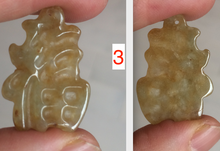 Load image into Gallery viewer, 100% Natural light sugar yellow/green jadeite Jade blessed fortune pendant BG6
