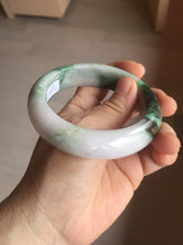 Load image into Gallery viewer, 58mm Certified 100% natural Type A green/purple chubby jadeite jade bangle PB98-8975

