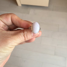 Load image into Gallery viewer, 100% natural type A icy watery green dark green four-prong jadeite jade ring group AA91
