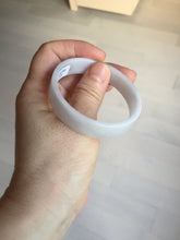 Load image into Gallery viewer, 51mm Certified Type A 100% Natural light purple/white square Jadeite Jade bangle BN92-2723
