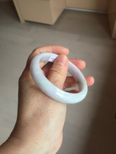 Load image into Gallery viewer, 54.8mm certified 100% natural Type A dark green/purple/white with green floating flowers jadeite jade bangle PB232-2827
