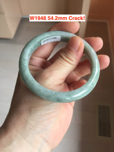 Load image into Gallery viewer, Sale! Type A 100% Natural dark green/white/black Jadeite Jade bangle with defects group 3
