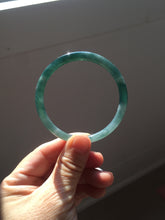 Load image into Gallery viewer, 55.8mm Certified Type A 100% Natural dark green/blue/gray/black Guatemala slim round cut Jadeite bangle PJ100-5624
