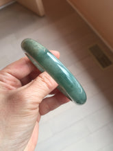 Load image into Gallery viewer, 54.3mm Certified 100% natural Type A oily dark green/blue/brown/gray (老油青) jadeite jade bangle PH189-6938
