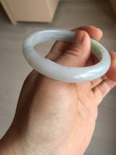 Load image into Gallery viewer, 51mm certified Type A 100% Natural green/purple/white oval Jadeite Jade bangle BM59-0262
