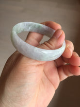 Load image into Gallery viewer, 51.2mm Certified  Type A 100% Natural light green purple jadeite jade bangle AA100-9100
