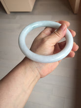 Load image into Gallery viewer, 74.5mm certified Type A 100% Natural light green white round cut plus size Jadeite Jade bangle BP171-(1257)
