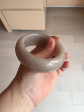 Load image into Gallery viewer, 53mm 100% natural light purple/pale pink/beige with flying snow chubby Quartzite (Shetaicui jade) bangle SY77
