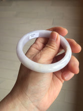 Load image into Gallery viewer, 56.1mm certified 100% Natural type A light purple white Jadeite Jade bangle PH194-8257
