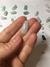 Load image into Gallery viewer, 100% Natural type A sunny green white purple yellow Jadeite Jade blessed melon pendant group PA209
