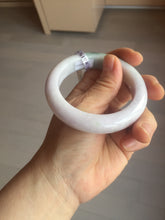 Load image into Gallery viewer, 54mm Certified 100% natural Type A olive green/white/purple/brown(FU LU SHOU) chubby jadeite jade bangle AX96-(5190)
